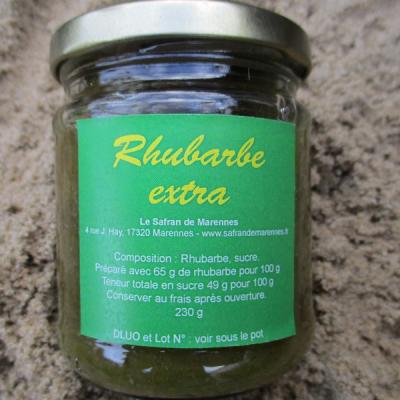 confiture de rhubarbe extra