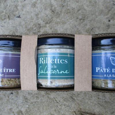 lot de trois paté de la mer