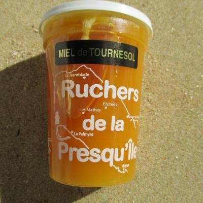 les ruchers de la presqu ile, miel de tournesol.