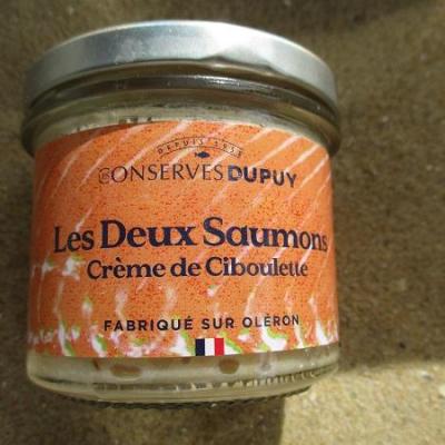 les deux saumons crème de ciboulette